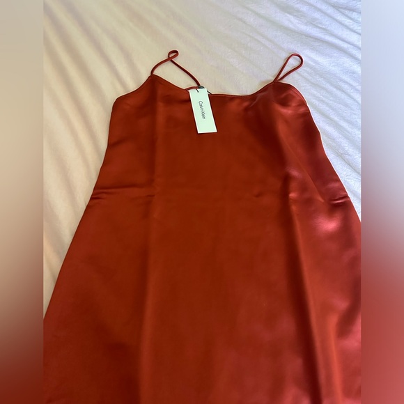 CALVIN KLEIN WOMEN SATIN SLIP DRESS, NEW WITH TAG - Picture 1 of 5